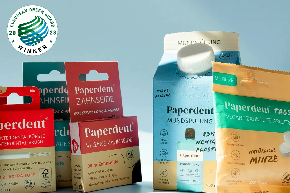 Paperdent gewinnt European Green Award 2023