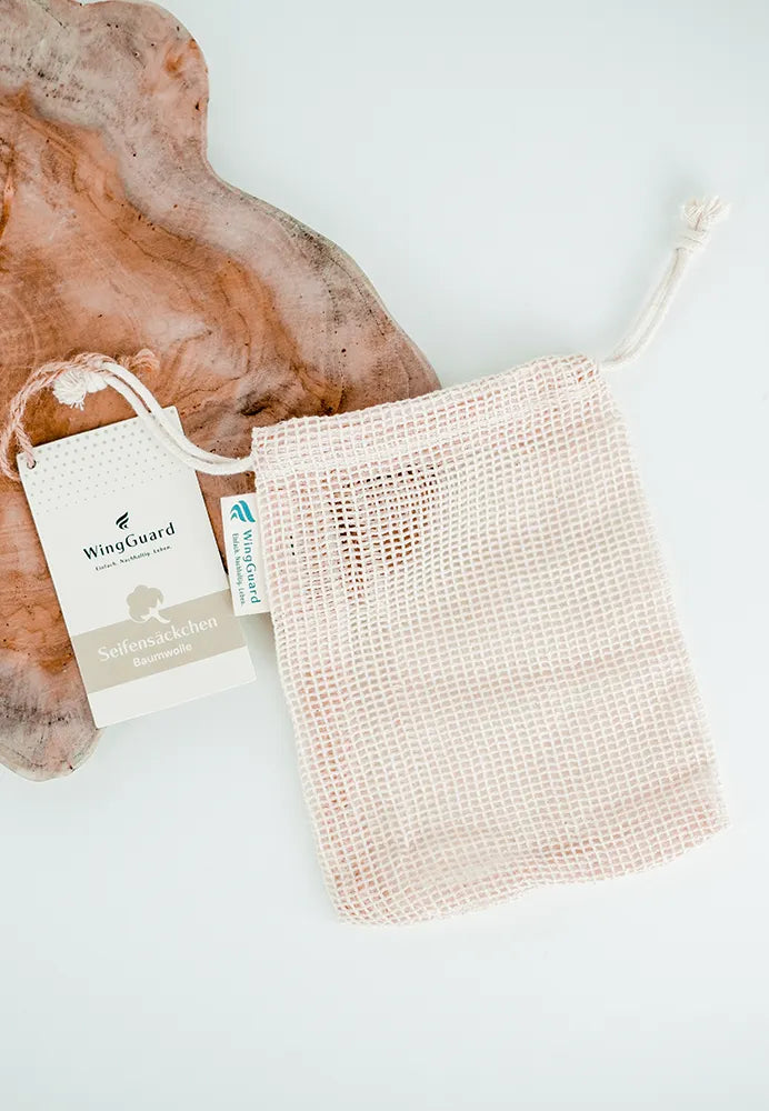 Nachhaltiges Seifensäckchen aus Baumwolle von WingGuard