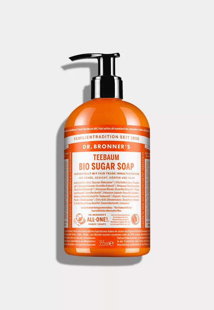 Dr. Bronners, Bio Sugar Soap, Teebaum