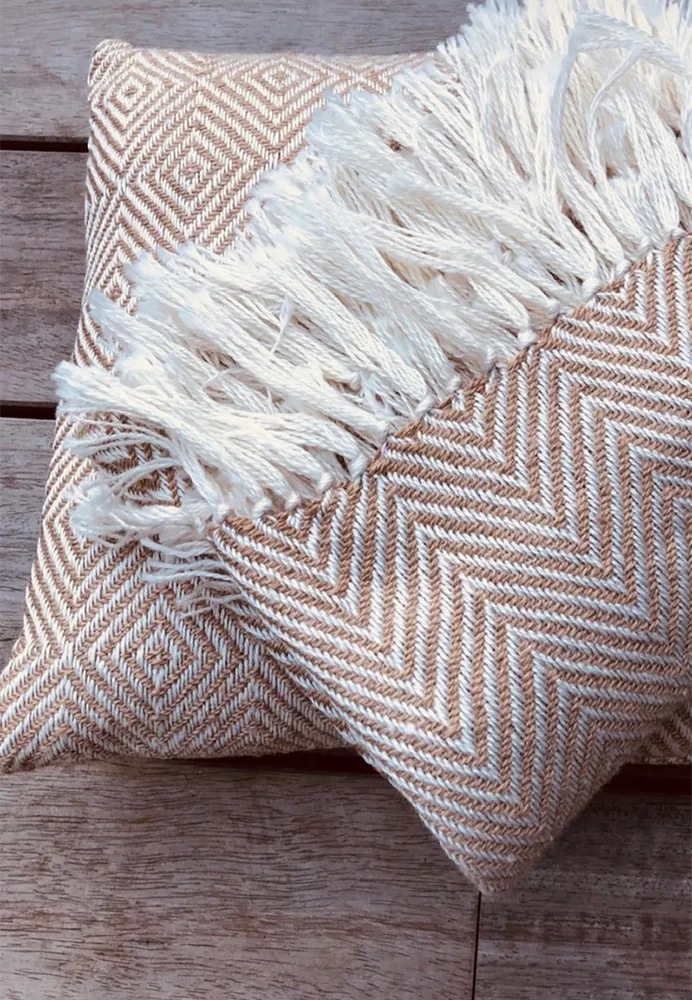 Blanket Herringbone beige