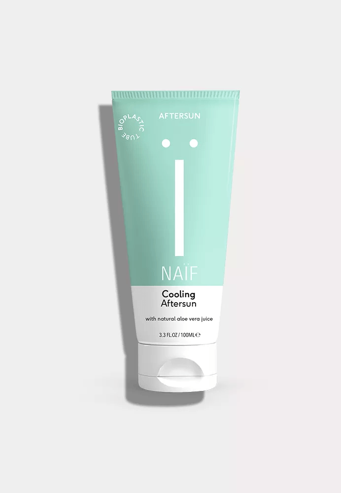 Naïf kühlendes After Sun Gel, mit Aloe Vera Gel, Tube aus Zuckerrohr