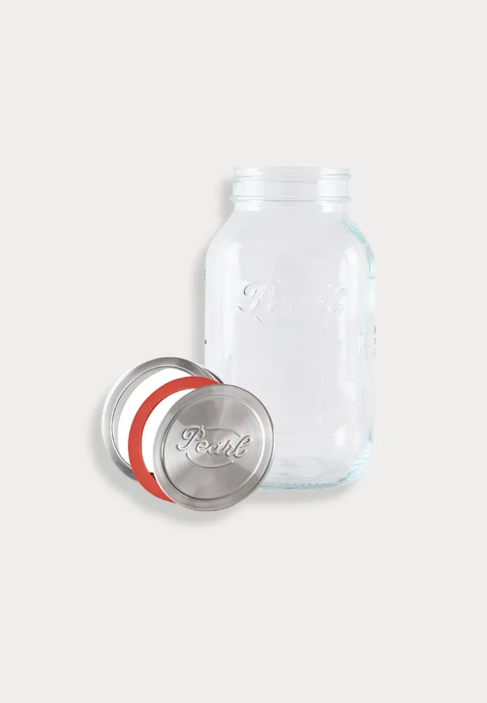 Einmachglas mit Schraubdeckel (Luna Cap) 4er-Set