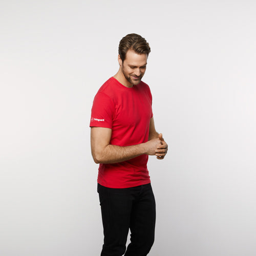 Livinguard Antibakterielles T-Shirt Herren, swiss red