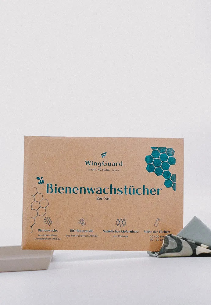 Nachhaltige Bienenwachstücher 2er Set