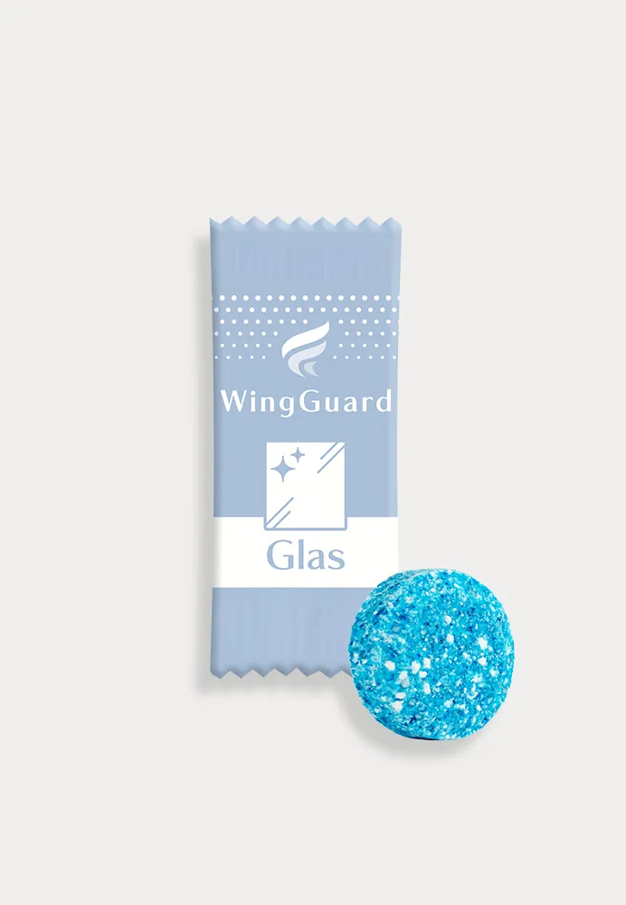 WingGuard Glasreiniger-Tab, 96% der Inhaltsstoffe sind natürlichen Ursprungs