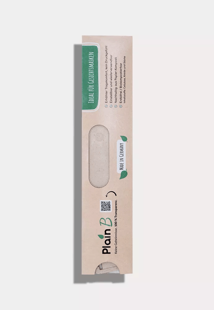 Maskenhalter aus recyceltem Papier von plain b