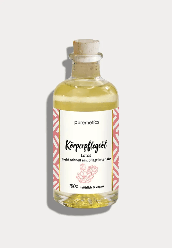 Puremetics, Körperpflegeöl, Lotos, natürlich & vegan,