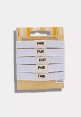 Fair Squared Haargummis, 5 Stück, Fairtrade Bio-Baumwolle, weiß