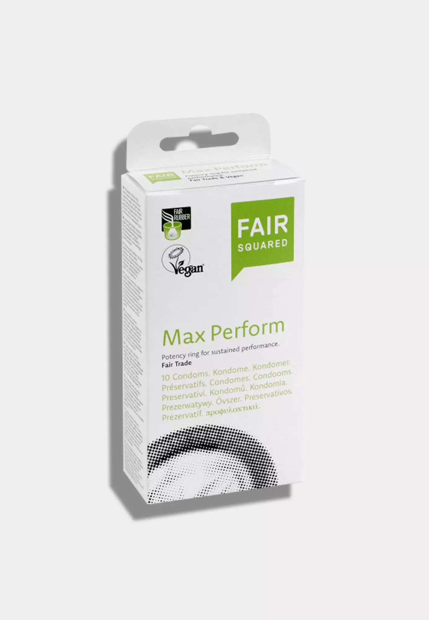 Fair Squared Max Perform, 10 vegane Kondome aus Naturkautschuklatex