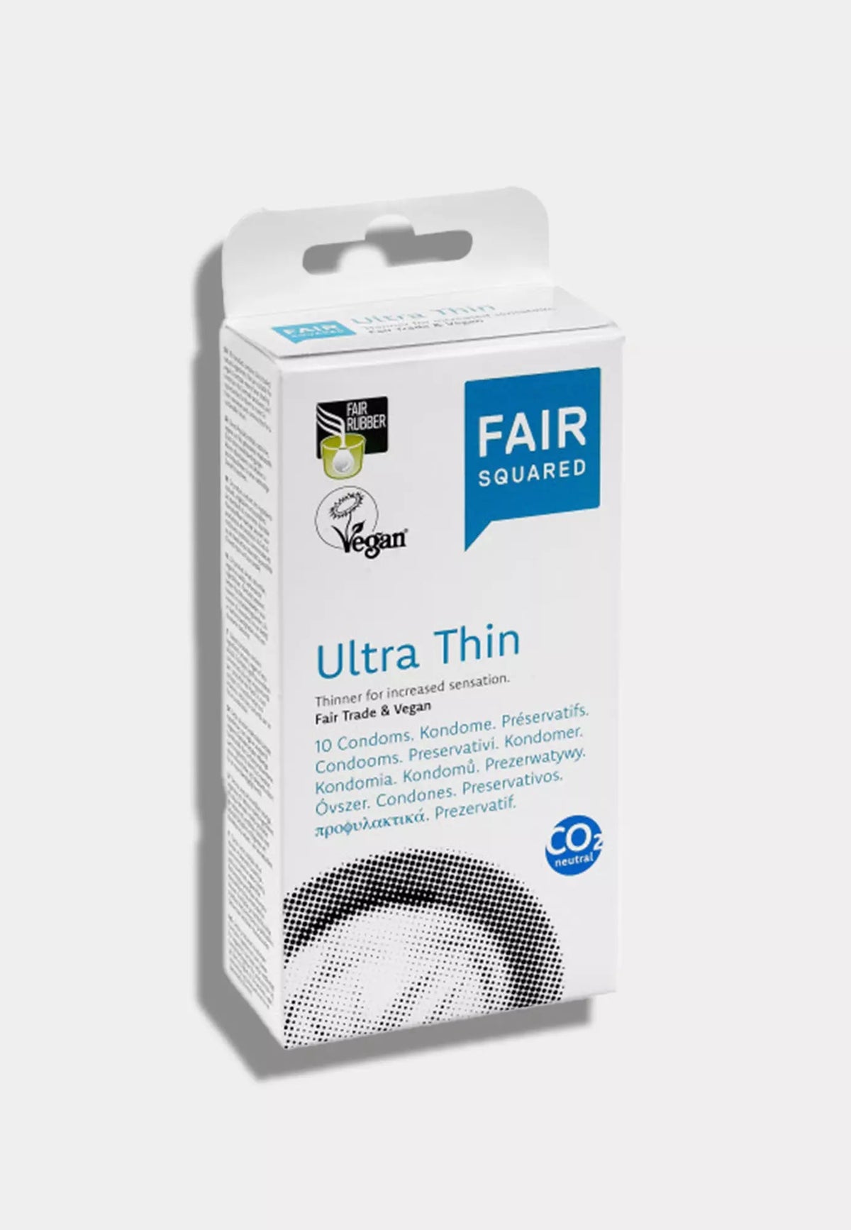 Fair Squared Ultra Thin, 10 Kondome aus Naturkautschuklatex