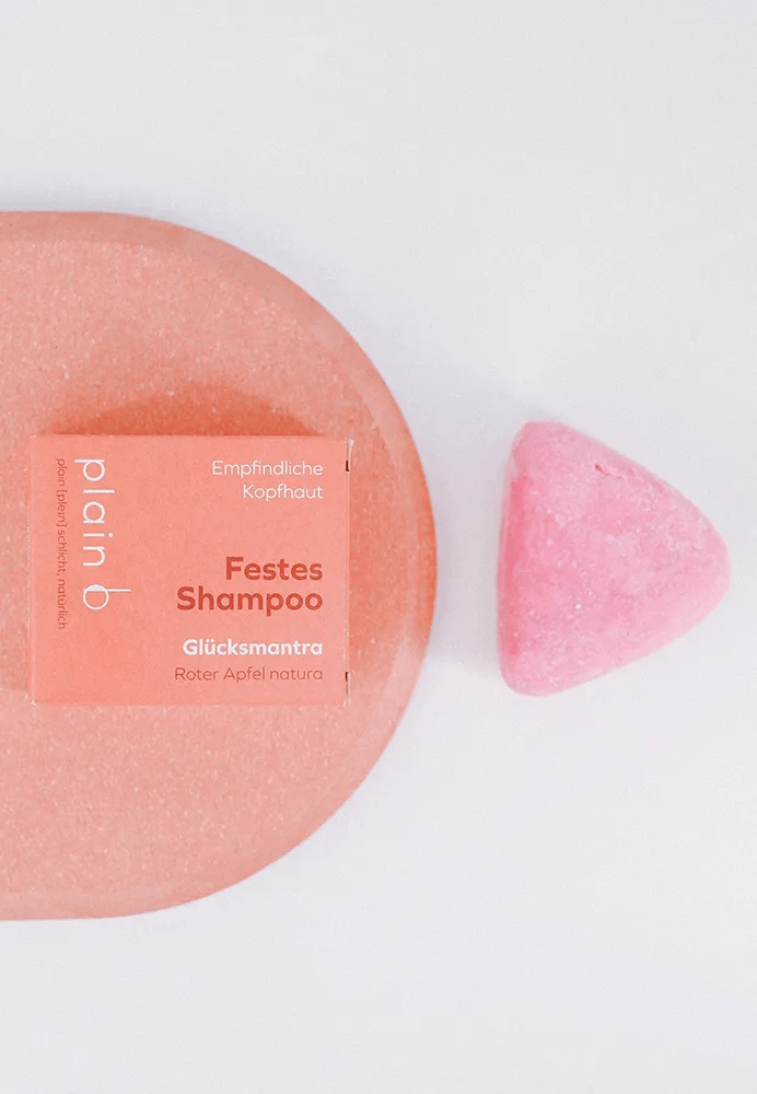 sustainable solid shampoo from plain b, for sensitive scalp