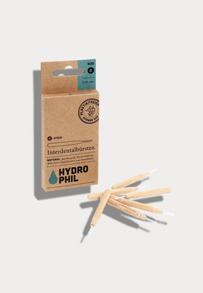 Hydrophil Interdentalbürste aus Bambus, aus nachwachsenden Rohstoffen, vegan, plastikfrei