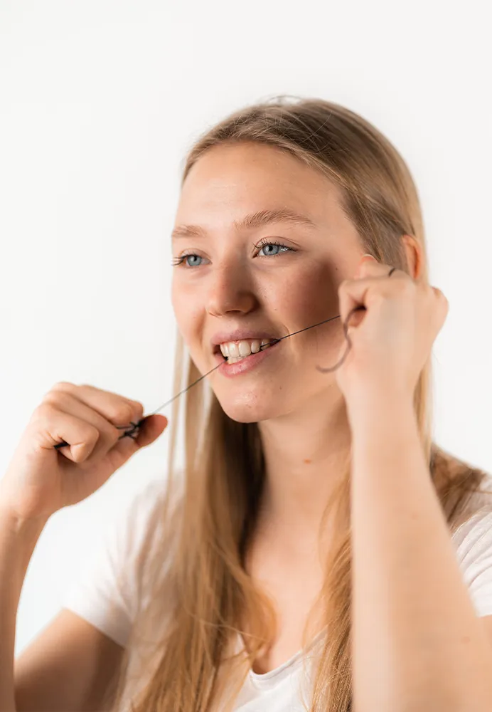 Vegan dental floss