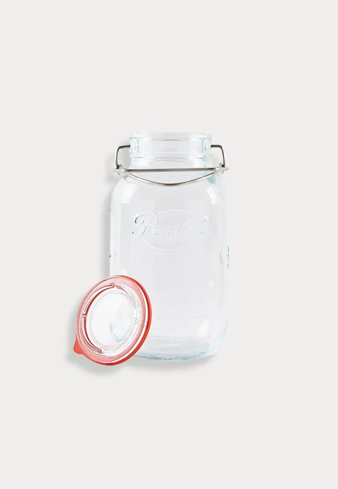 Mason jar with swing top (Mariposa) set of 4