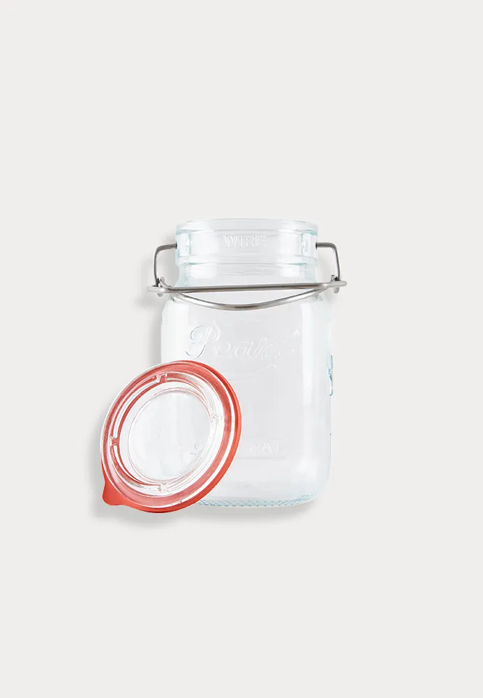 Einmachglas mit Bügelverschluss, 4er Set, BPA- und silikonfrei