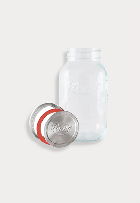 Mason jar with screw lid (Luna Cap) set of 4
