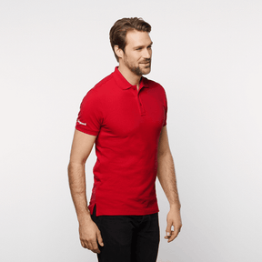 Livinguard, Antibakterielles Poloshirt Herren, swiss red