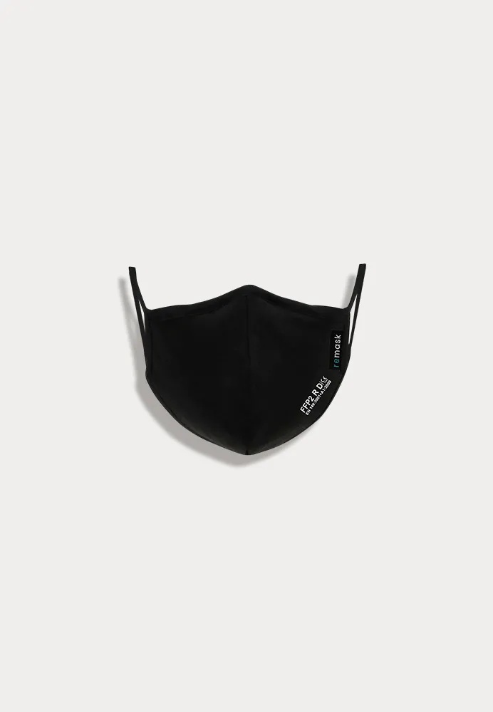 REMASK, waschbare FFP2 Maske PRO 2.0, schwarz, 