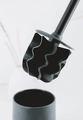 LOOWY bristleless toilet brush stainless steel set