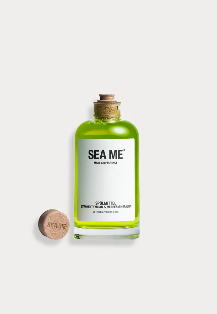 SEA ME, Spülmittel Zitronenthymian & Meeresmineralien, Mehrweg-Pfandflasche, made in Germany