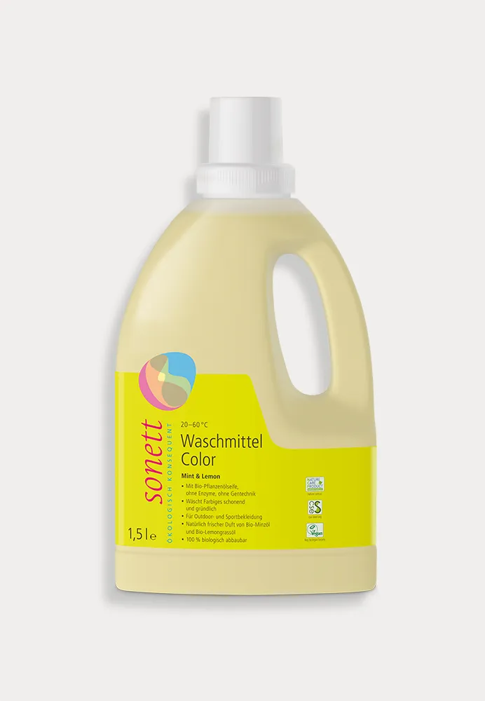 Sonett Detergent Color, Mint & Lemon, 20-60°, 1.5 L