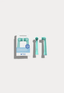 TIOMATIK nachhaltige Aufsteckköpfe für Oral-B-Zahnbürsten, 2 Stück pro Packung, kompatibel mit den meisten Modellen