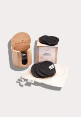 Truemorrow Abschminkpads aus Bambus, 10 Stück, mit Bambus-Box, 