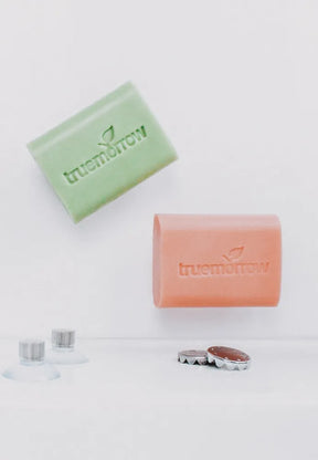 Magnetic holder for solid soaps and shampoos