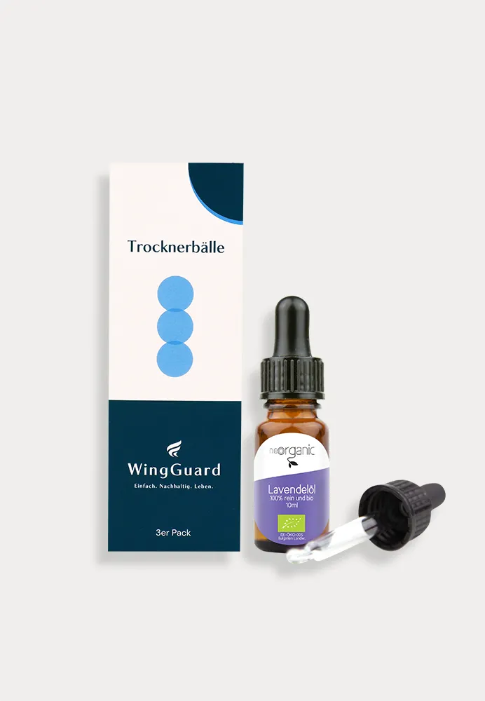 WingGuard Wäscheduft-Set, Trocknerbälle mit ätherischem Bio-Öl von NeoOrganic