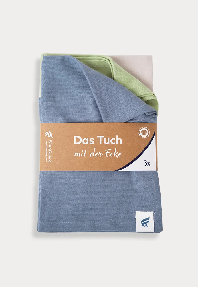 WingGuard Tuch mit der Ecke, Geschirrtuch, 3er Set