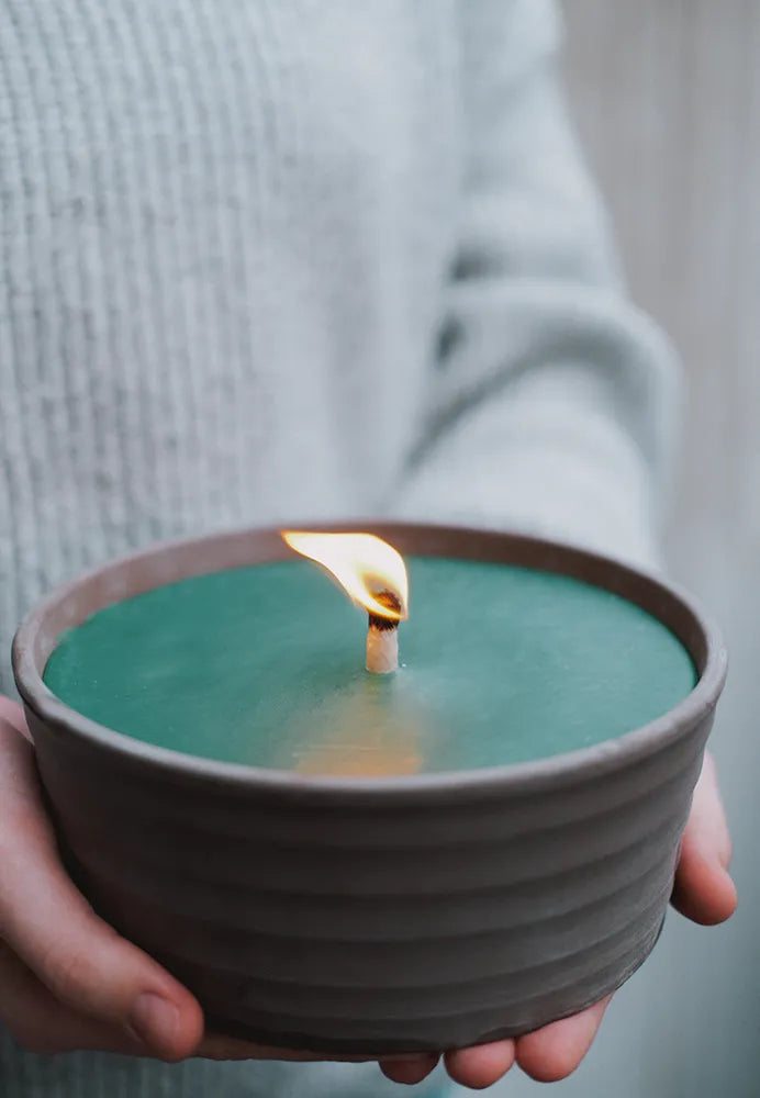 Recycled Wax Flame Bowl