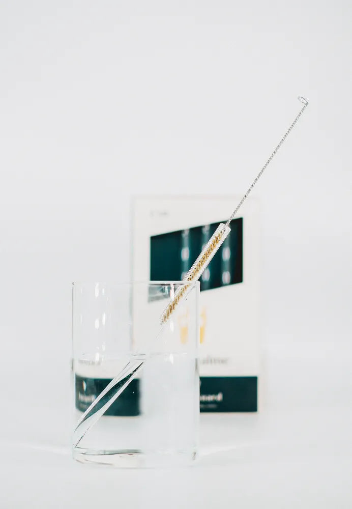 Glass straws (incl. cleaning brush)