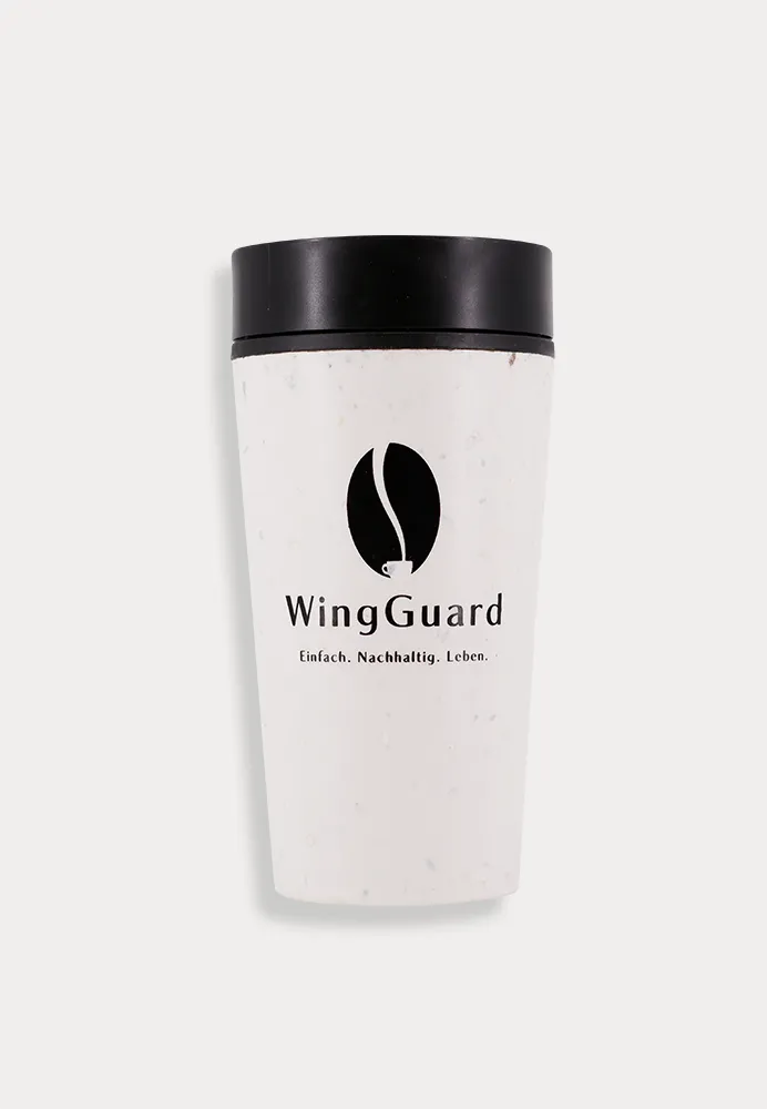 WingGuard Coffee-to-go Becher, Creme-Farbender Becher, Cosmic Black