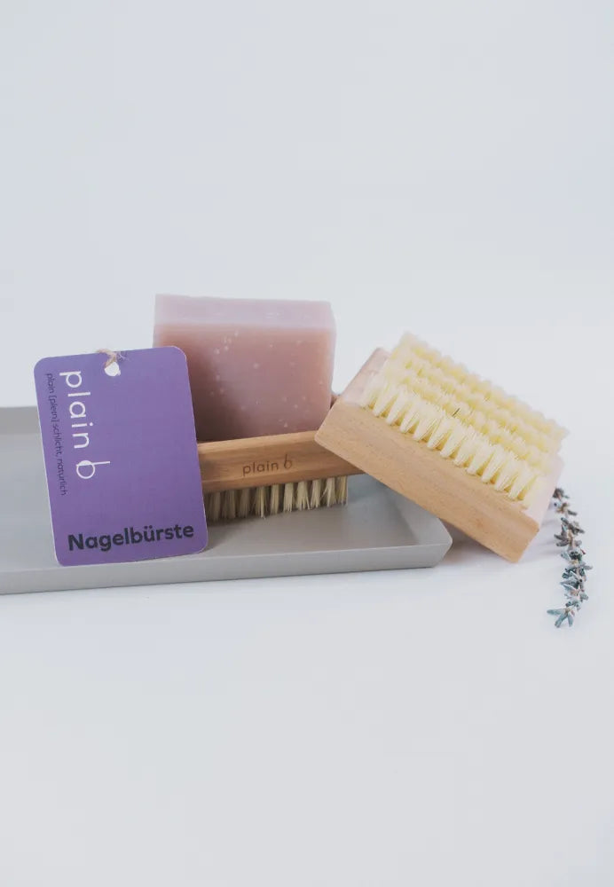 Nail brush with lavender soap